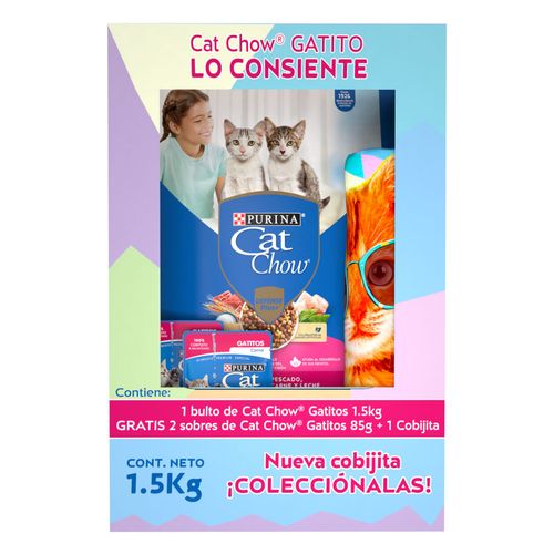 Purina Cat Chow Starter Kit Gatito 4 piezas