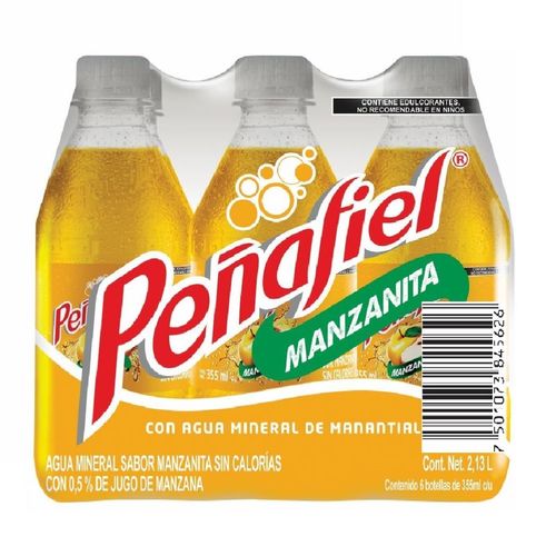 1Pack Peñafiel Manzanita con 6 Piezas de 355ml