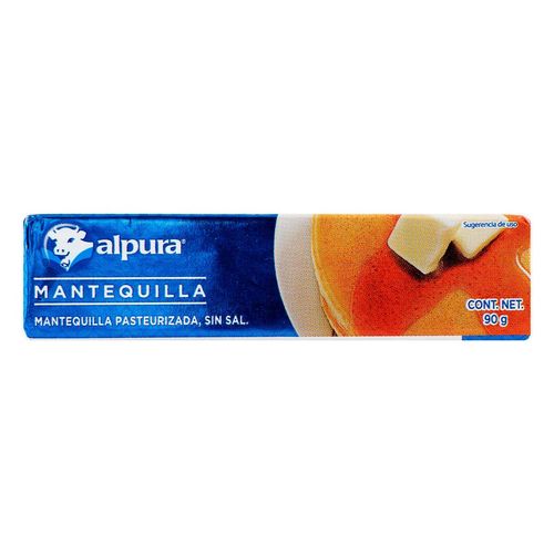 Mantequilla Alpura  Pasteurizada sin Sal 90g