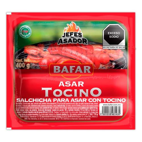 Salchicha Bafar Asar Tocino 400g