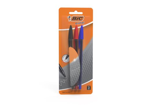 Boligrafo Bic 3 Pzas Punta Ultrafina .7