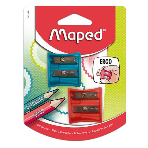 Sacapuntas Maped Vivo 2 orificios x2