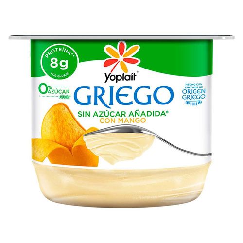 Yoghurt Griego Sin Azúcar Mango Yoplait 145g