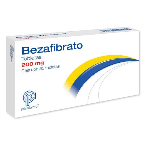 Bezafibrato 200Mg con 30 Tabletas