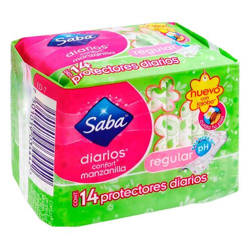 Panti protector Saba Confort Manzanilla Regular con 14 Piezas