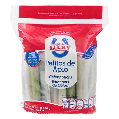 Palitos de Apio Mr. Lucky 1 Pz