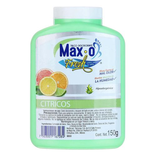 Talco Cítricos Max O Fresh 150g