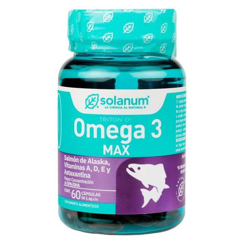 Omega 3 Max Solanum 60 Cápsulas