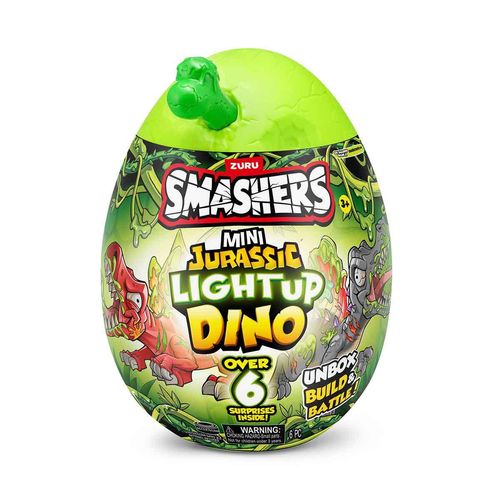 Huevo de Dinosaurio Mini Jurassic Light Up de Smashers con Bestias Prehistóricas