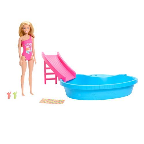 Barbie Set de Juego Alberca Glam con Muñeca