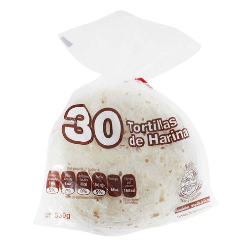 Tortilla De Trigo Del Barrio Harina 630g