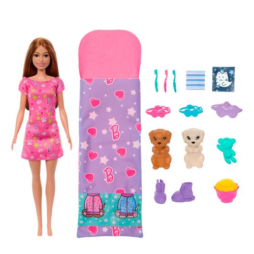 Muñeca Barbie Pijama y Perrito