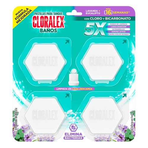 Pastillas Para Baño Cloralex Lavanda 4 Piezas