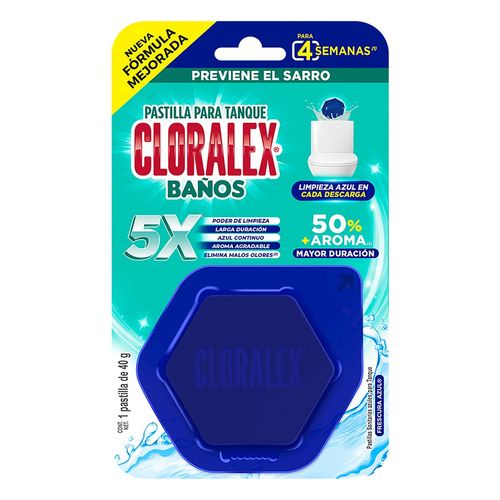 Pastilla Cloralex Frescura Azul Tanque 1 Pastilla de 40g
