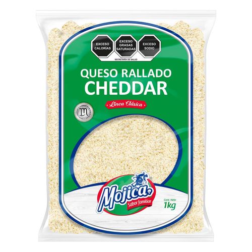 Queso Mojica Cheddar Rallado 1kg