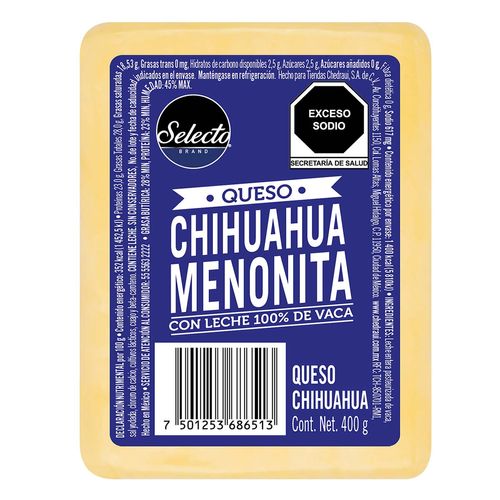 Queso Selecto Brand Menonita 400g