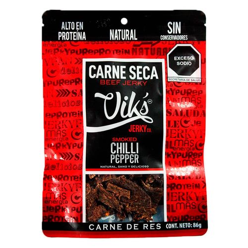 Carne Seca Vik's Jerky con Chile Pimienta 86g
