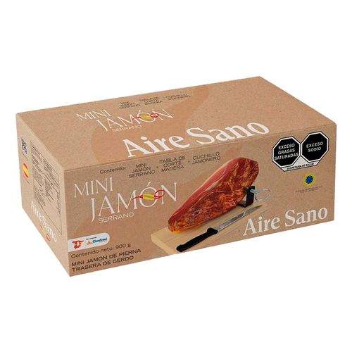 Jamón Aire Sano Serrano Mini Set 900g