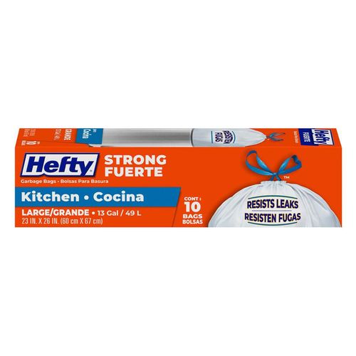 Bolsas para Basura Hefty Grandes Cocina 10 Piezas