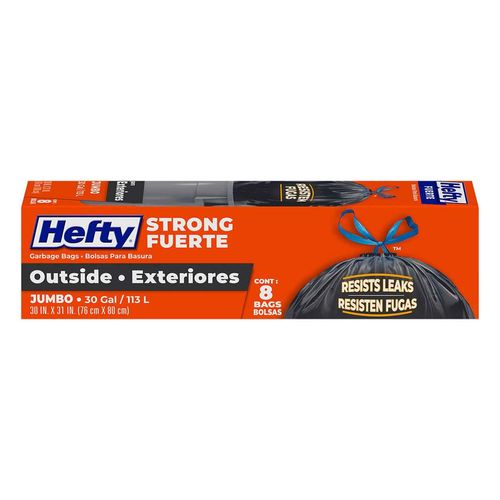 Bolsas para Basura Hefty Jumbo Exteriores 8 Piezas
