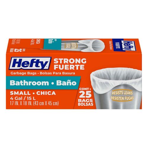 Bolsas para Basura Hefty Chica Baño 25 Piezas