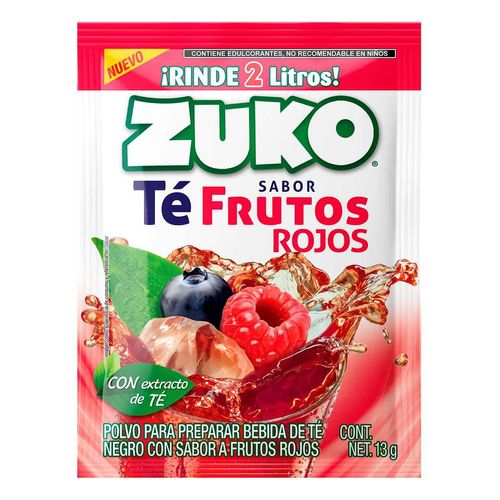 Concentrado en Polvo Zuko Té Rojo 13g