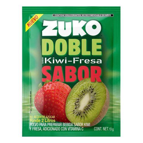 Concentrado en Polvo Zuko Kiwi-Fresa 13g