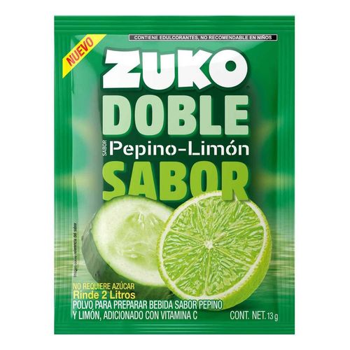 Concentrado en Polvo Zuko Pepino-Limón 13g