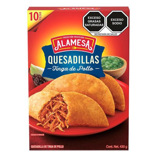 Quesadillas Alamesa Tinga de Pollo 10 piezas 430g