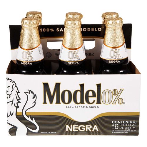 Cerveza Modelo Cero Negra 356ml