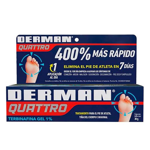 Crema Antimicótica Derman Quattro 30g