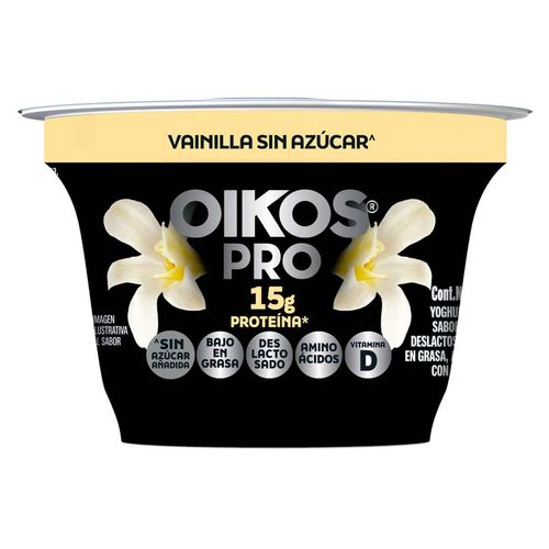 Yoghurt Oikos Pro Batido Vainilla Sin Azúcar 150g