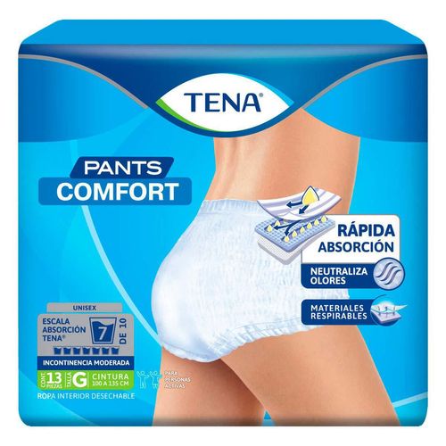 Ropa interior desechable TENA Pants Comfort Talla G 13 piezas