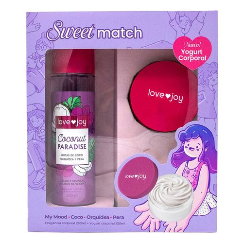 Estuche con Fragancia para Dama Bioscents Love Joy Duo Sweet Match Coconut Paradise 2 Piezas