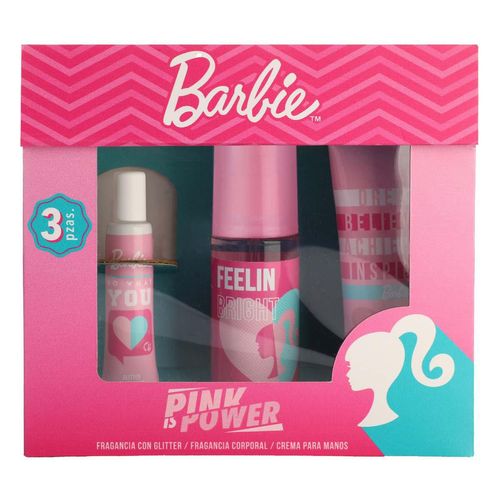 Estuche con Fragancia para Dama Pink Is Power Barbie 3 Piezas