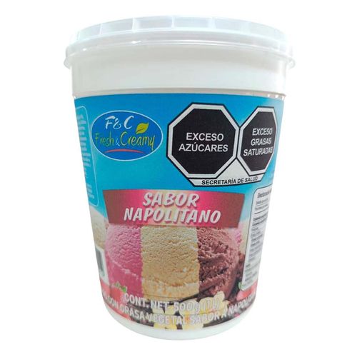 Helado Fresh & Creamy Napolitano 1L