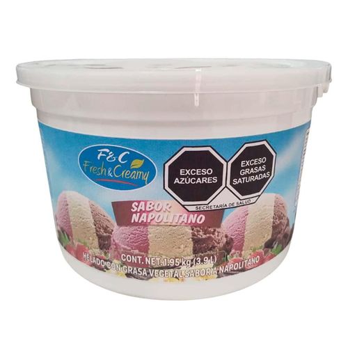 Helado Fresh & Creamy Napolitano 3.9L