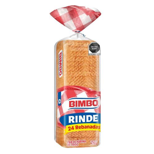 Pan Bimbo Rinde 620g