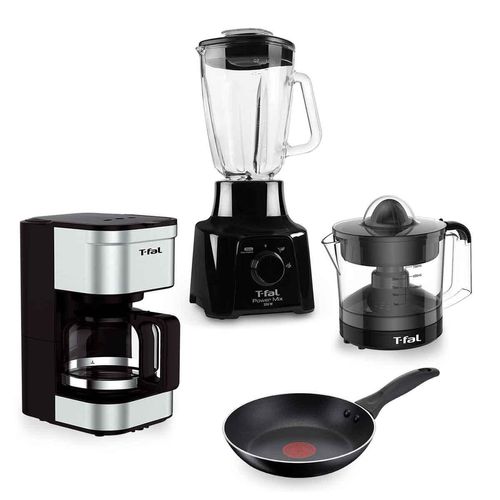 Combo Desayuno T-Fal 4 Piezas Color Negro PAQLN2838MXCH25