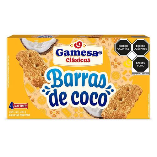 Galletas Gamesa Barra de Coco 280g