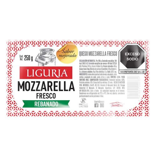Queso Liguria Fresco Mozarella 250g